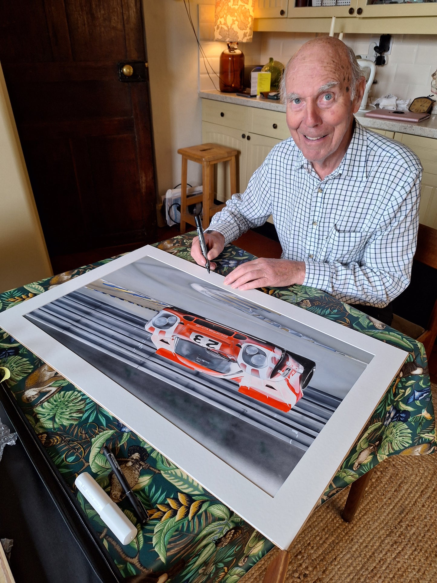 Limited Edition Driver Signed of Porsche 917 - 1970 Salzburg Attwood / Herrmann